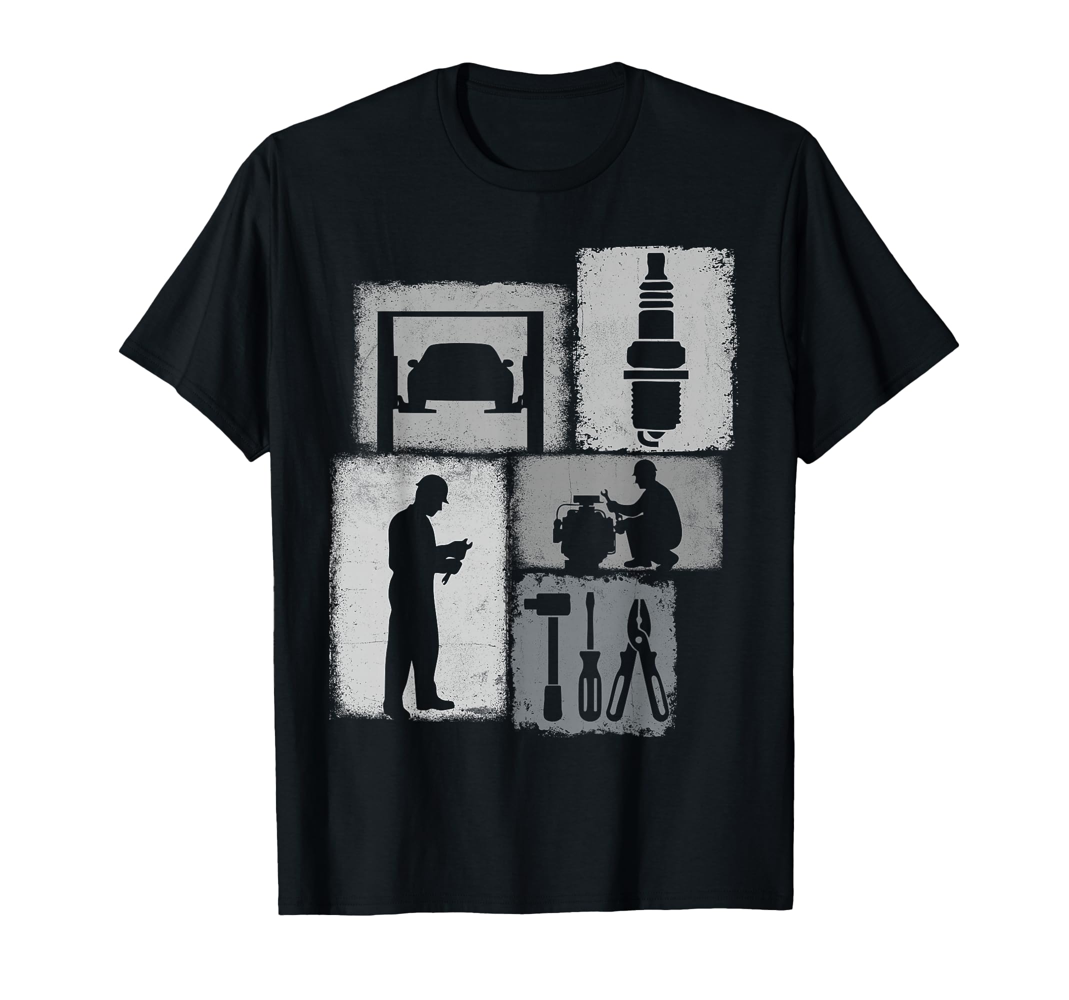 Mechanic Collage Auto Technician T-Shirt - Fun Novelty Design Unisex - T-Shirt, Sweatshirt, Hoodie