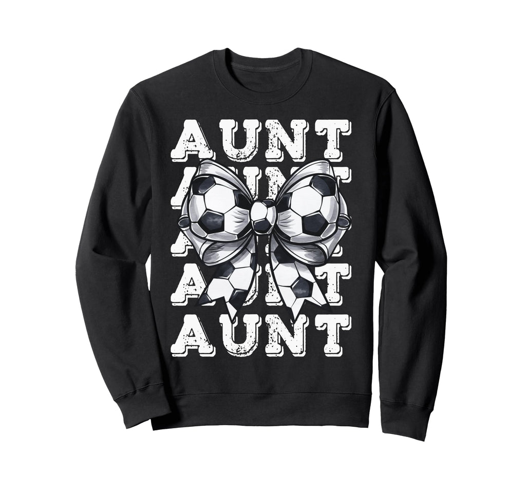 Coquette Soccer Aunt Matching Sweatshirt - Streetwear Style for Adults - T-Shirt, Sweatshirt, Hoodie