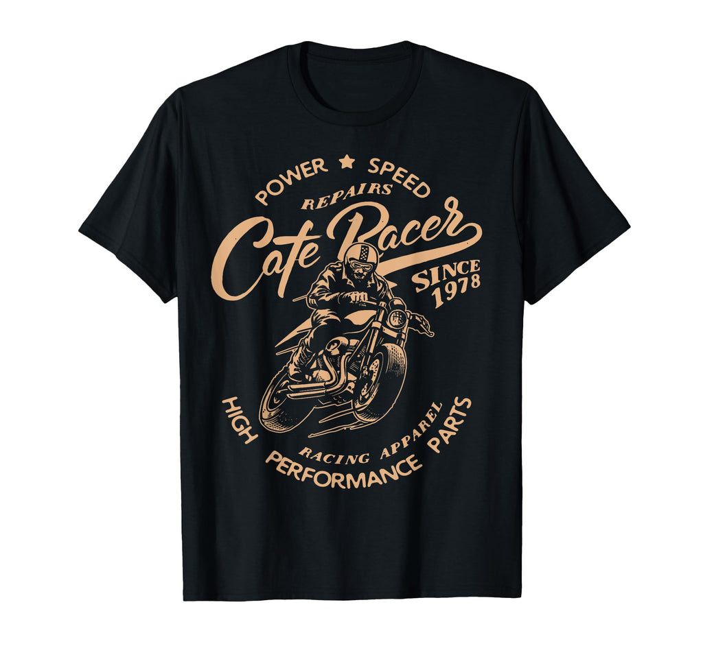 Cafe Racer Motorcycle Racing Bikers Gift T-Shirt - Graphic Print for Adults - T-Shirt, Sweatshirt, Hoodie