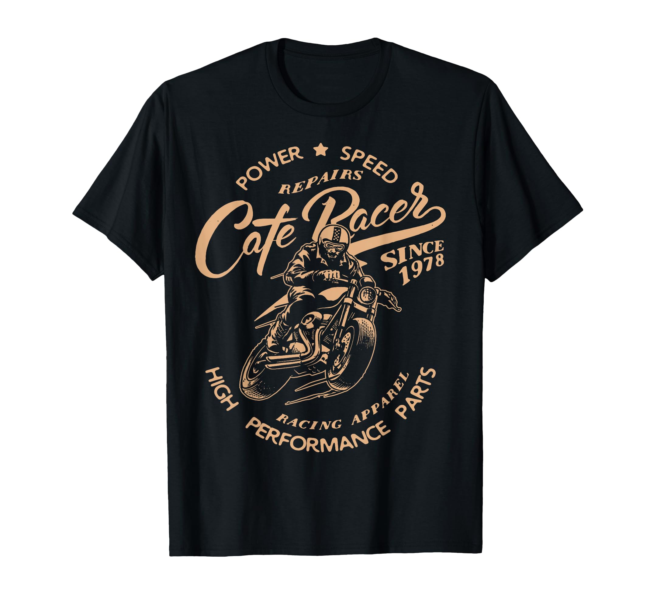 Cafe Racer Motorcycle Racing Bikers Gift T-Shirt - Graphic Print for Adults - T-Shirt, Sweatshirt, Hoodie
