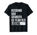 Husband Dad Grandpa 80 Year Old T-Shirt - Casual Everyday Wear for Adults - T-Shirt, Sweatshirt, Hoodie