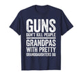 Guns Dont Kill People Grandpas T-Shirt - Casual Everyday Wear for Adults - T-Shirt, Sweatshirt, Hoodie