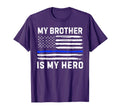 My Brother Is My Hero Police T-Shirt - Aesthetic Graphic for Adults - T-Shirt, Sweatshirt, Hoodie