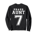 Number 7 Custom Proud Soccer Sweatshirt - Aesthetic Graphic for Adults - T-Shirt, Sweatshirt, Hoodie