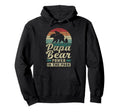 Papa Bear 2 Cubs Dad 2 Children Grandpa Hoodie - Unique Graphic Men Women - T-Shirt, Sweatshirt, Hoodie