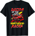 Mom of The Birthday Racer Race Car Party Family - Adult & Kids T-Shirts, Sweatshirts & Hoodies apparel design preview 1