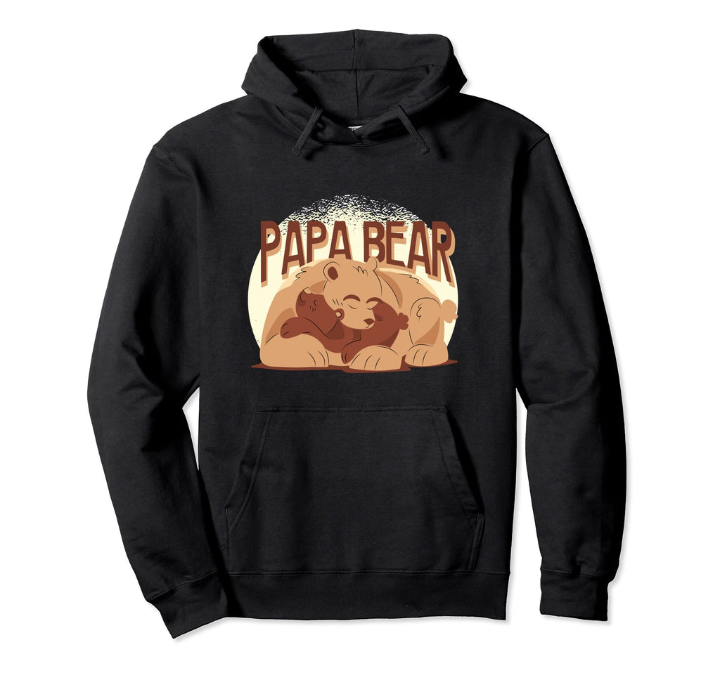 Papa Bear Hoodie - Streetwear Style Men Women - T-Shirt, Sweatshirt, Hoodie