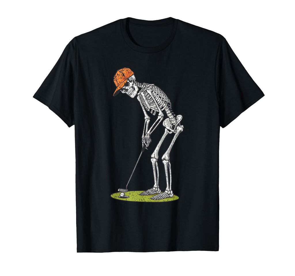 Skeleton Golf Halloween Golfer T-Shirt - Fun Novelty Design for Adults - T-Shirt, Sweatshirt, Hoodie