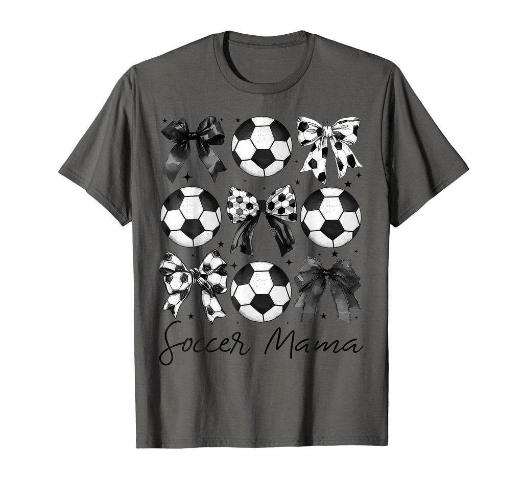 Soccer Mama Coquette Bow Soccer Mom T-Shirt - Unique Graphic Men Women - T-Shirt, Sweatshirt, Hoodie
