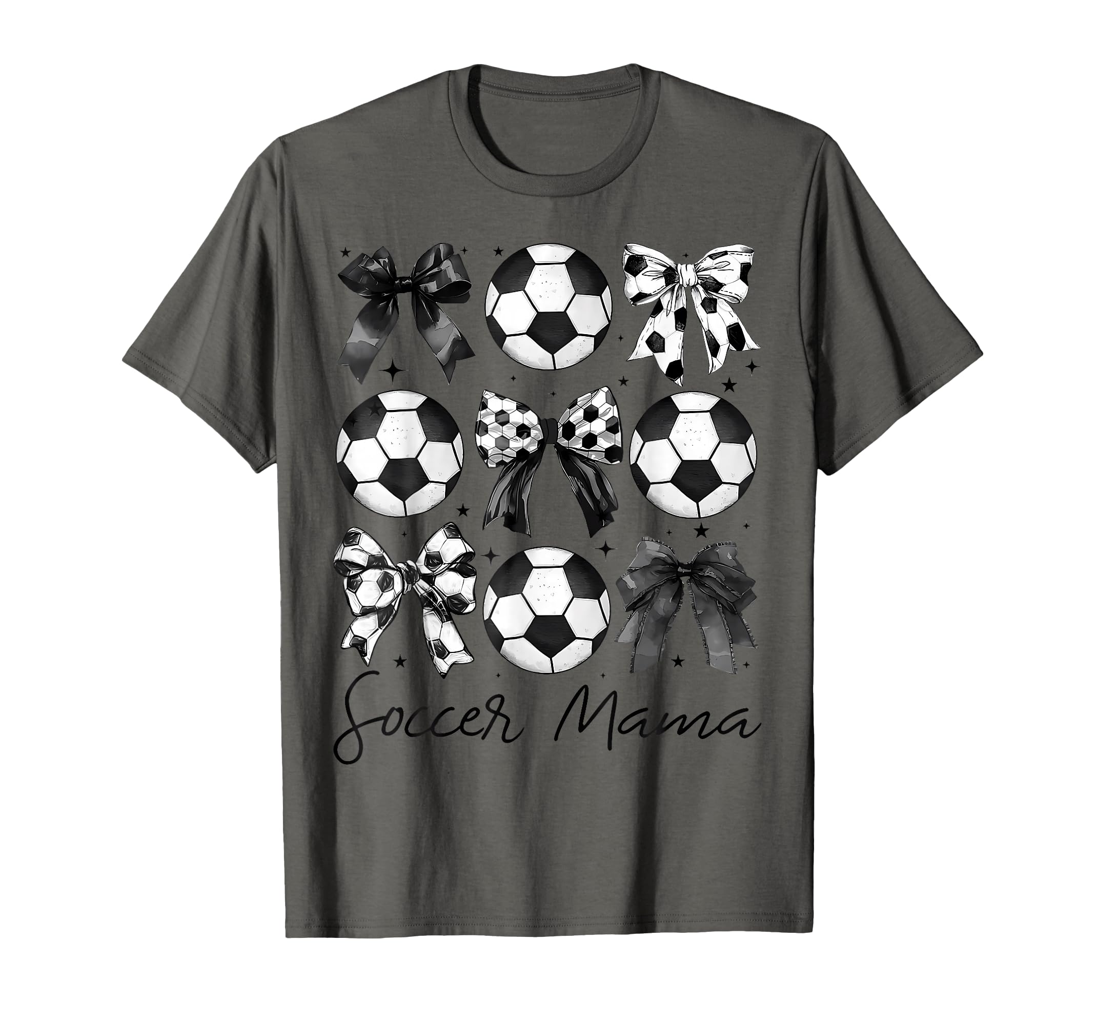 Soccer Mama Coquette Bow Soccer Mom T-Shirt - Unique Graphic Men Women - T-Shirt, Sweatshirt, Hoodie