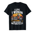 I Love 1 And Several Motorcycles T-Shirt - Custom Art Print Men Women - T-Shirt, Sweatshirt, Hoodie