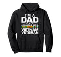 Dad Grandpa Vietnam Veteran Veterans Hoodie - Aesthetic Graphic Men Women - T-Shirt, Sweatshirt, Hoodie