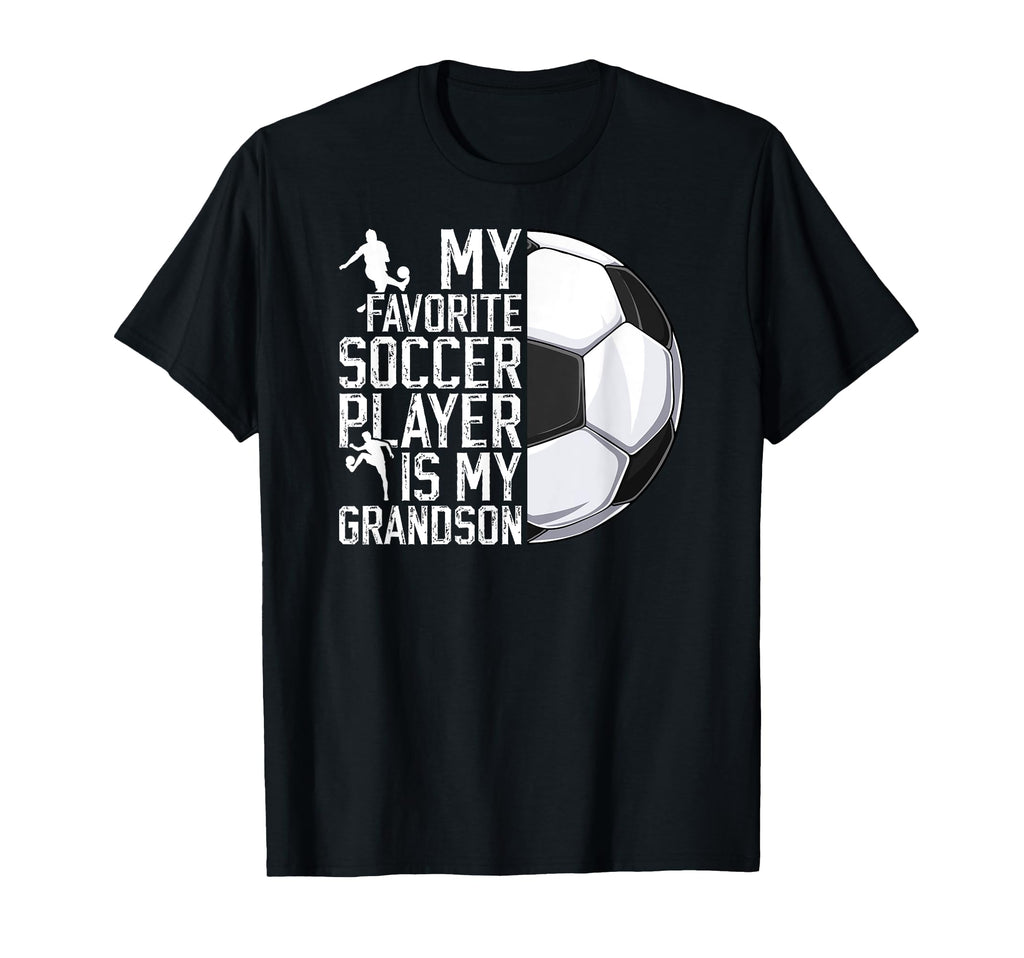 My Favorite Soccer Player Grandpa T-Shirt - Custom Art Print Men Women - T-Shirt, Sweatshirt, Hoodie