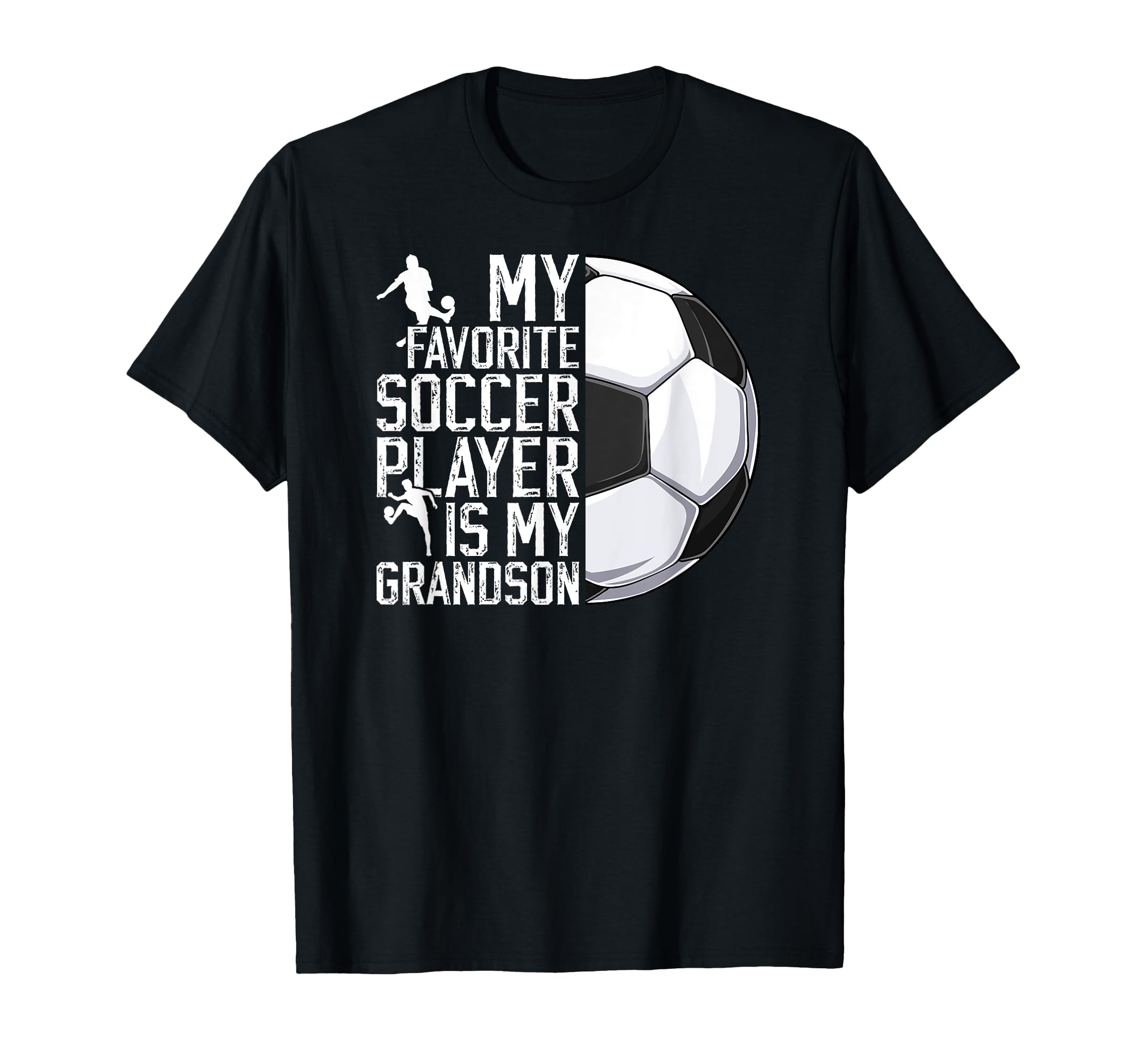 My Favorite Soccer Player Grandpa T-Shirt - Custom Art Print Men Women - T-Shirt, Sweatshirt, Hoodie