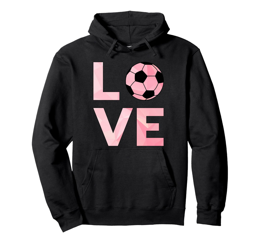 Love Soccer Soccer Hoodie - Custom Art Print for Adults - T-Shirt, Sweatshirt, Hoodie