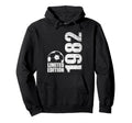 44 Years Old 1982 44Th Birthday Soccer Hoodie - Trendy Graphic Men Women - T-Shirt, Sweatshirt, Hoodie