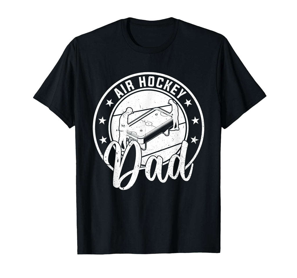 Air Hockey Player Daddy Air Hockey Dad T-Shirt - Minimalist Print Unisex - T-Shirt, Sweatshirt, Hoodie