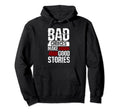 Bad Choices Make Good Stories Biker Hoodie - Aesthetic Graphic for Adults - T-Shirt, Sweatshirt, Hoodie