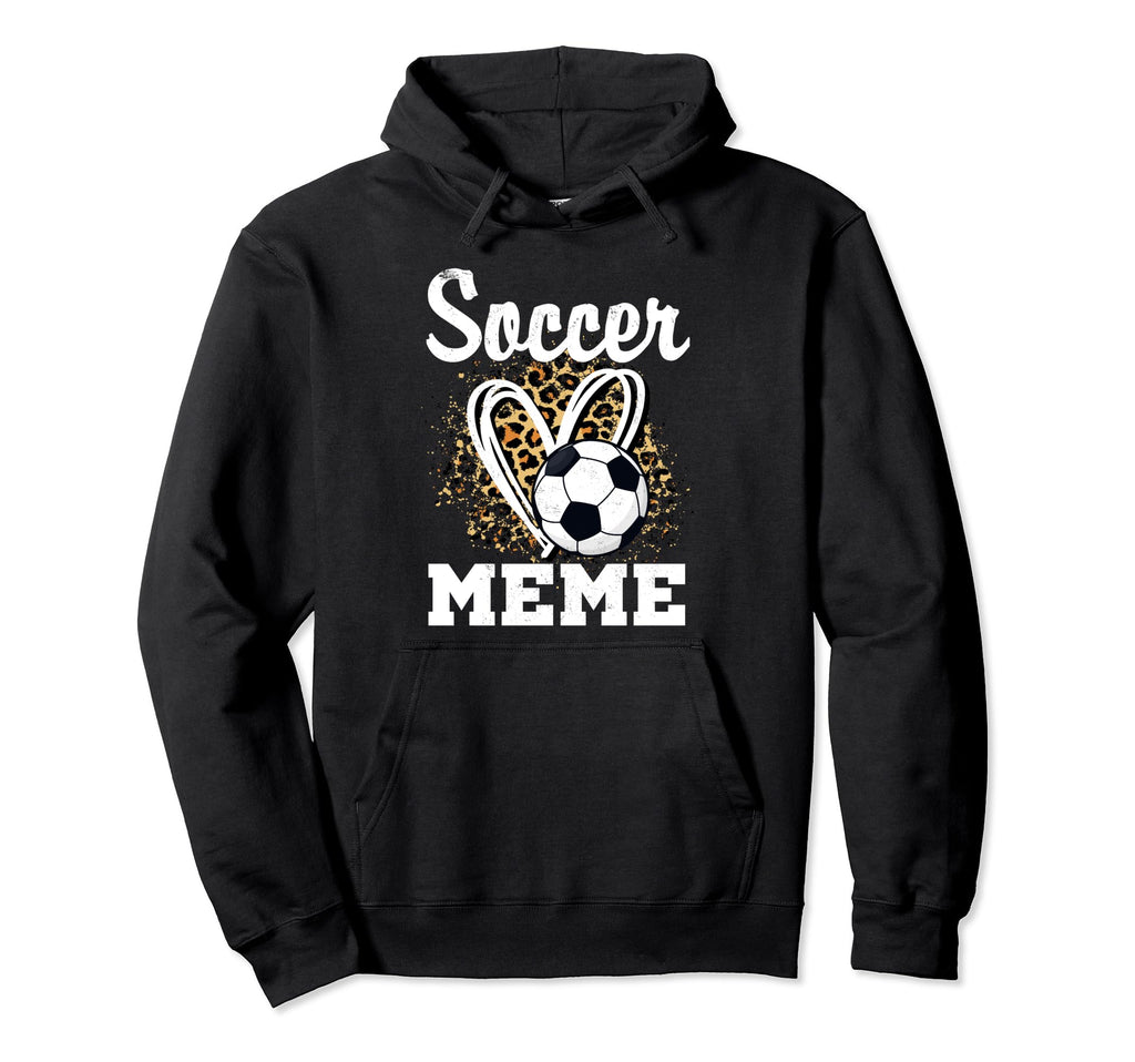 Soccer Meme Leopard Heart Matching Family Hoodie - Trendy Graphic Unisex - T-Shirt, Sweatshirt, Hoodie