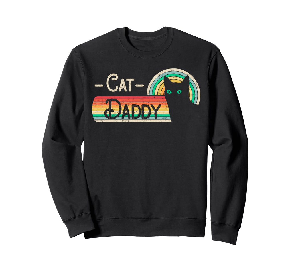 Cat Daddy Cats Cat Lover Dad Sweatshirt - Minimalist Print for Adults - T-Shirt, Sweatshirt, Hoodie