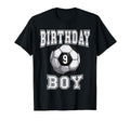 Soccer Birthday 9 Year Old 9Th Birthday T-Shirt - Unique Graphic Unisex - T-Shirt, Sweatshirt, Hoodie