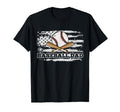 Baseball Dad American Flag 4Th T-Shirt - Casual Everyday Wear Men Women - T-Shirt, Sweatshirt, Hoodie