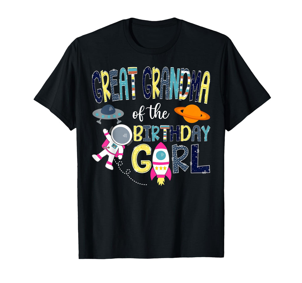 Great Grandma Birthday Space T-Shirt - Custom Art Print Men Women - T-Shirt, Sweatshirt, Hoodie