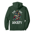 Rad Dad Society Dad Life Dad Club Back Hoodie - Minimalist Print Men Women - T-Shirt, Sweatshirt, Hoodie