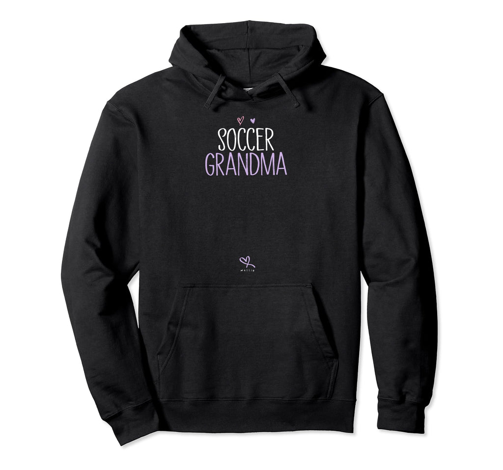 Soccer Grandma Soccer Heart Illustration Hoodie - Trendy Graphic Men Women - T-Shirt, Sweatshirt, Hoodie