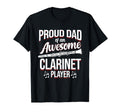 Proud Dad Clarinet Player Musician T-Shirt - Aesthetic Graphic for Adults - T-Shirt, Sweatshirt, Hoodie