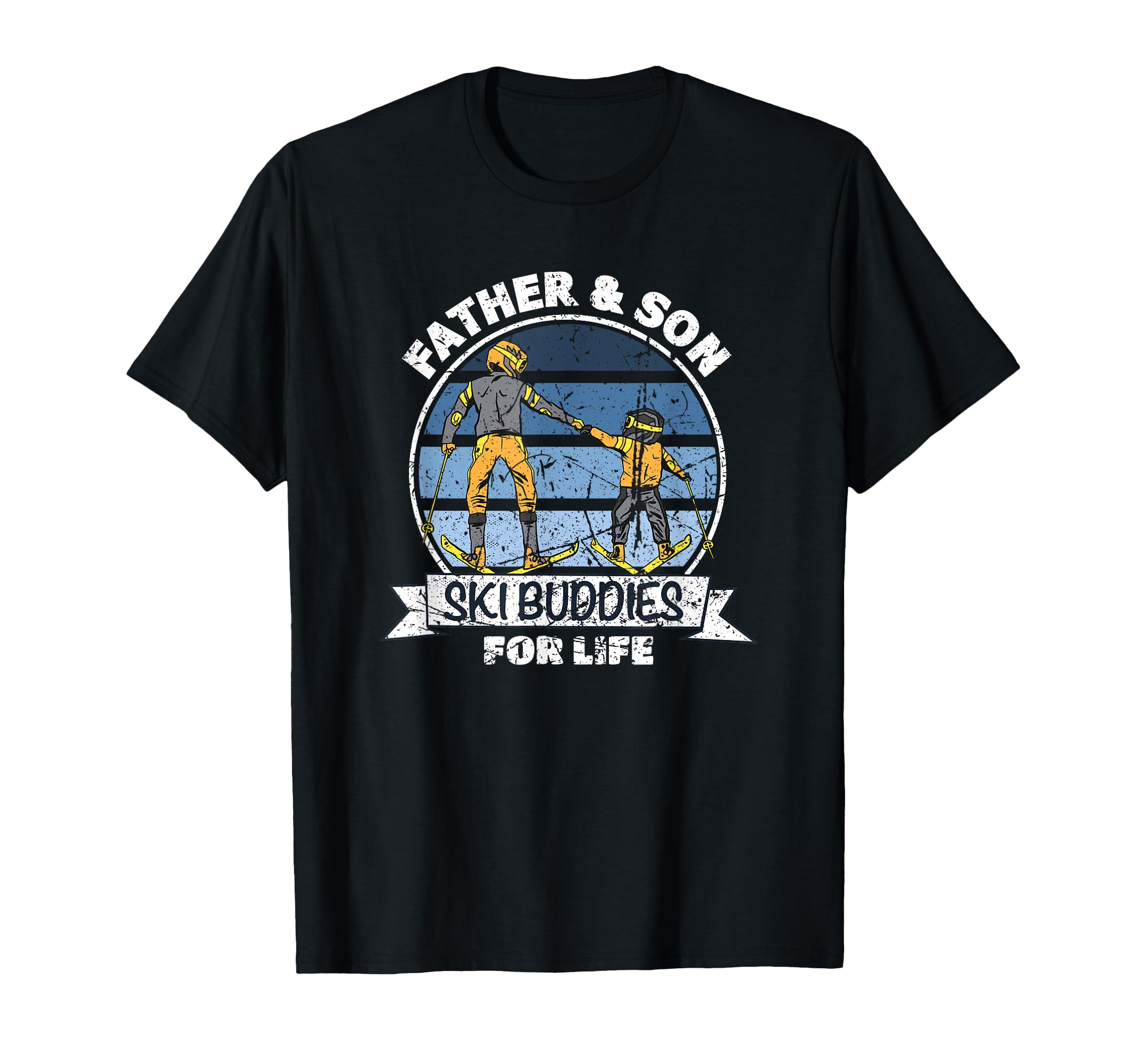 Father And Son Ski Buddies Life T-Shirt - Fun Novelty Design for Adults - T-Shirt, Sweatshirt, Hoodie