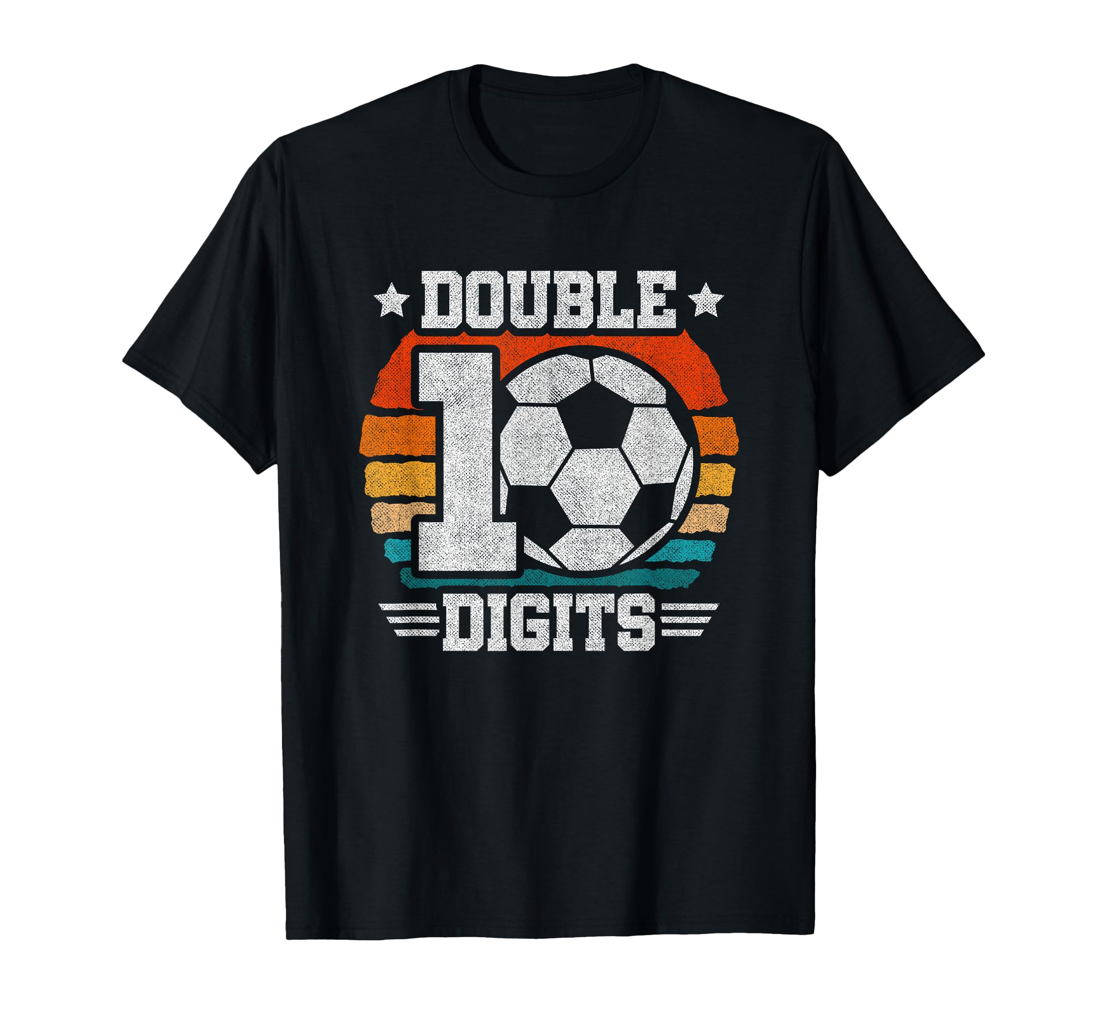 Soccer Birthday 10 Year Old T-Shirt - Casual Everyday Wear Men Women - T-Shirt, Sweatshirt, Hoodie