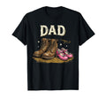 Proud Dad Daughter Boots Father T-Shirt - Custom Art Print Men Women - T-Shirt, Sweatshirt, Hoodie