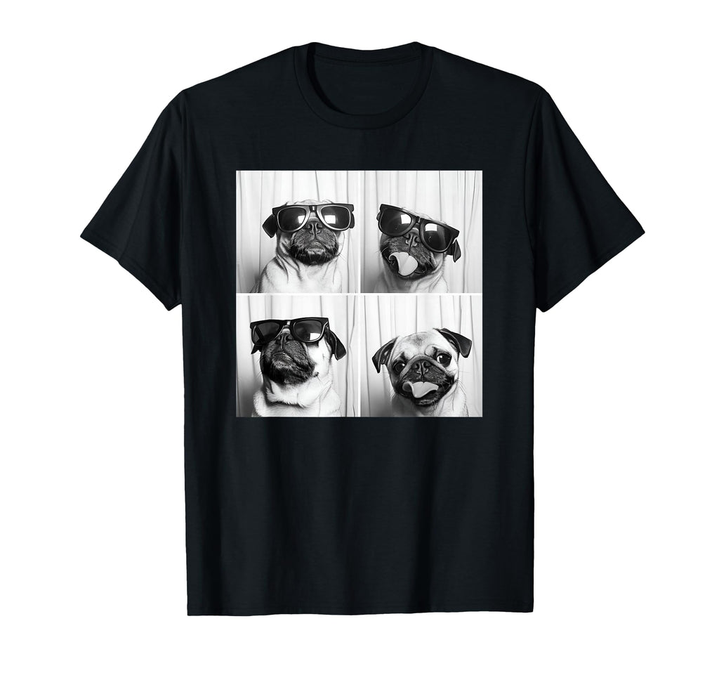 Pug Face Pet Photobooth Pug T-Shirt - Casual Everyday Wear Men Women - T-Shirt, Sweatshirt, Hoodie