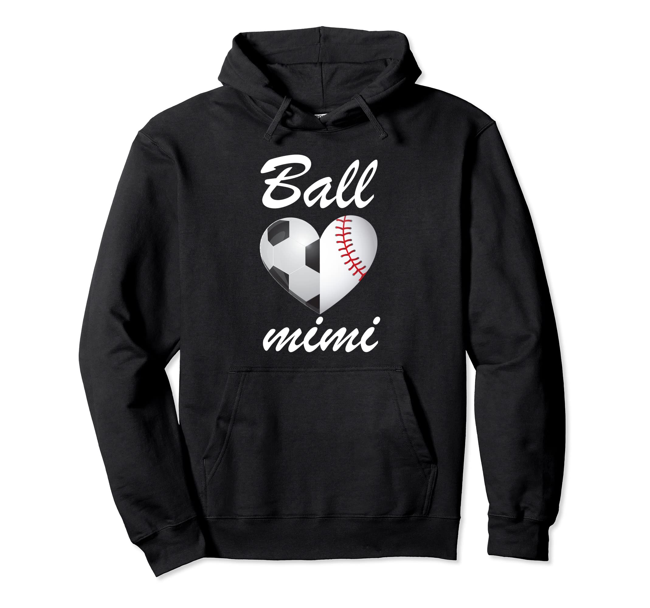 Ball Mimi Funny Soccer And Baseball Hoodie - Fun Novelty Design Men Women - T-Shirt, Sweatshirt, Hoodie