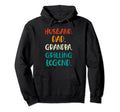 Funny Husband Dad Grandpa Grilling Legend Hoodie - Graphic Print Men Women - T-Shirt, Sweatshirt, Hoodie