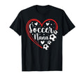 Soccer Nana Grandma Heart Nana T-Shirt - Minimalist Print for Adults - T-Shirt, Sweatshirt, Hoodie