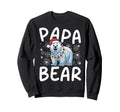 Funny Papa Bear Lights Santa Hat Sweatshirt - Novelty Apparel Unisex - T-Shirt, Sweatshirt, Hoodie
