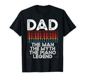 Piano Dad Piano Pianist Keyboard T-Shirt - Casual Everyday Wear Men Women - T-Shirt, Sweatshirt, Hoodie