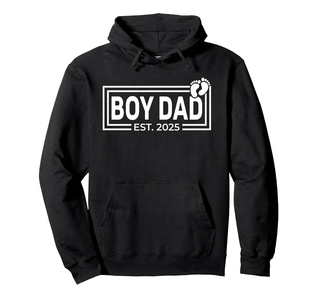 Dad Est 2025 Fathers Day Son Hoodie - Fun Novelty Design for Adults - T-Shirt, Sweatshirt, Hoodie