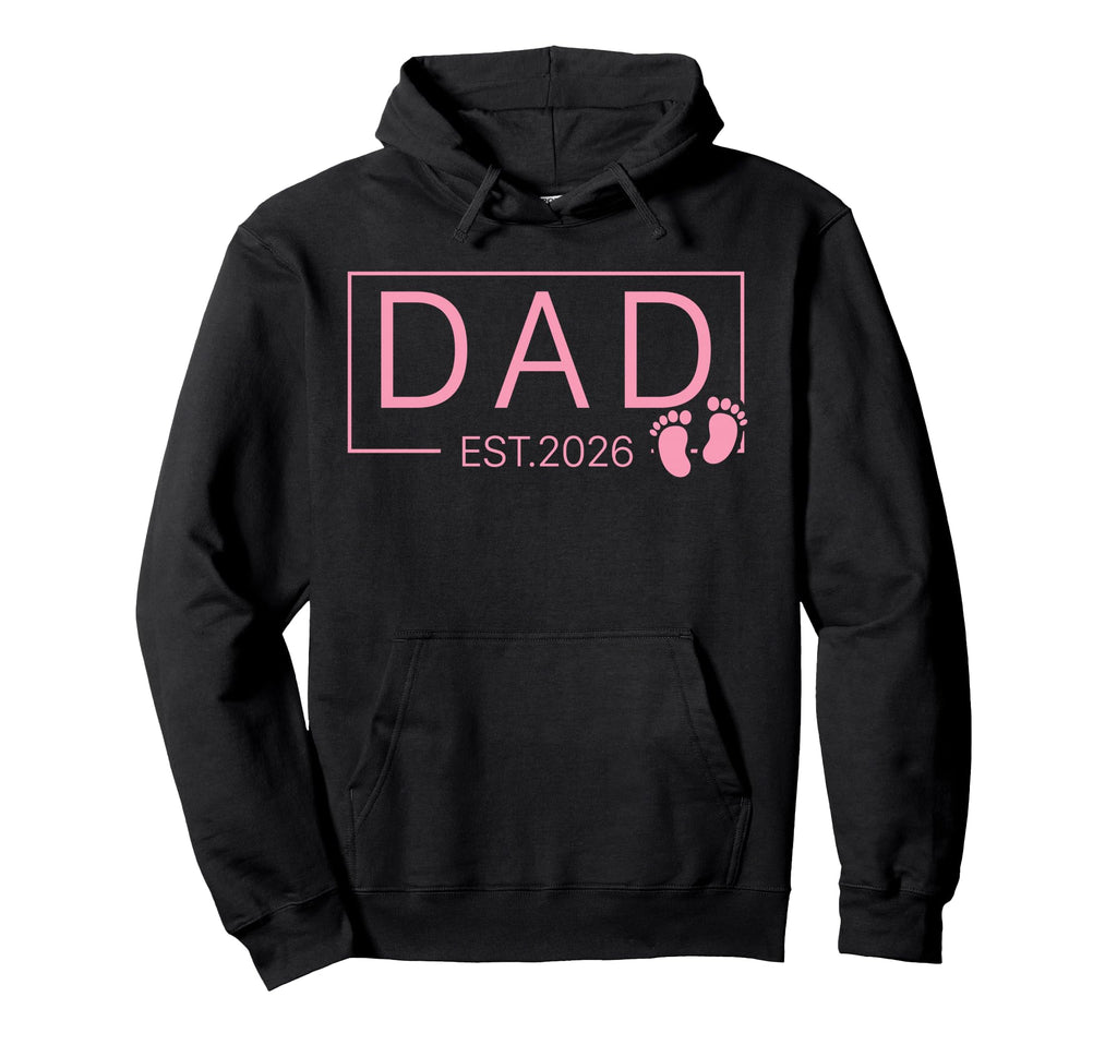 Promoted To Dad Est 2026 New Daddy Hoodie - Fun Novelty Design for Adults - T-Shirt, Sweatshirt, Hoodie