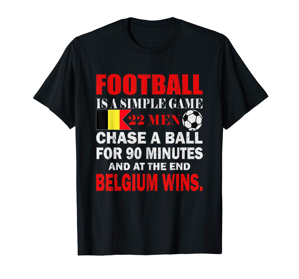 Funny Distressed Belgium Soccer Fan T-Shirt - Novelty Apparel for Adults - T-Shirt, Sweatshirt, Hoodie