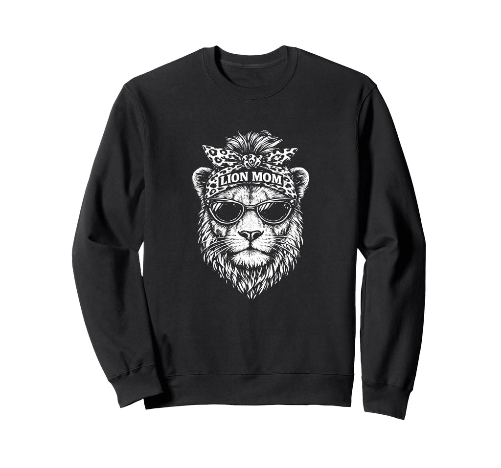 Lioness Head Outline Animal Lover Sweatshirt - Unique Graphic Men Women - T-Shirt, Sweatshirt, Hoodie