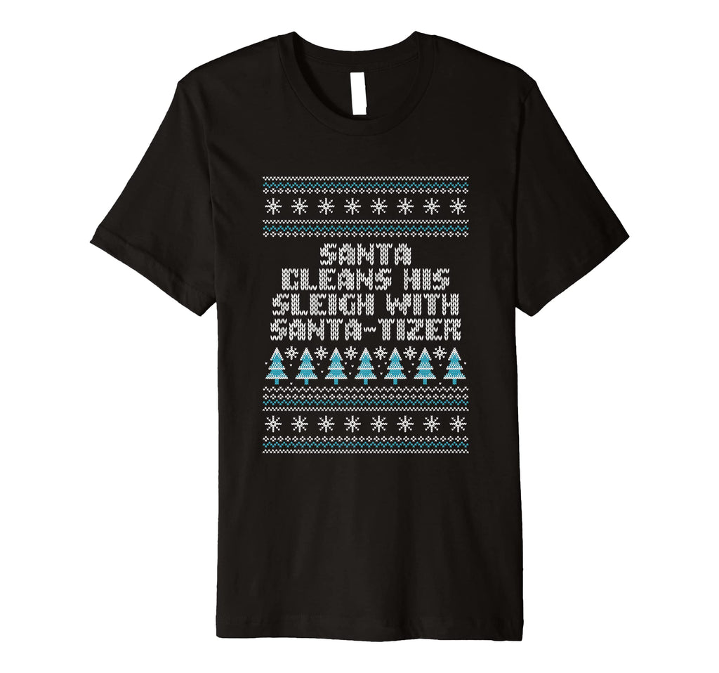 Santa Cleans His Sleigh Santa Tizer T-Shirt - Custom Art Print for Adults - T-Shirt, Sweatshirt, Hoodie