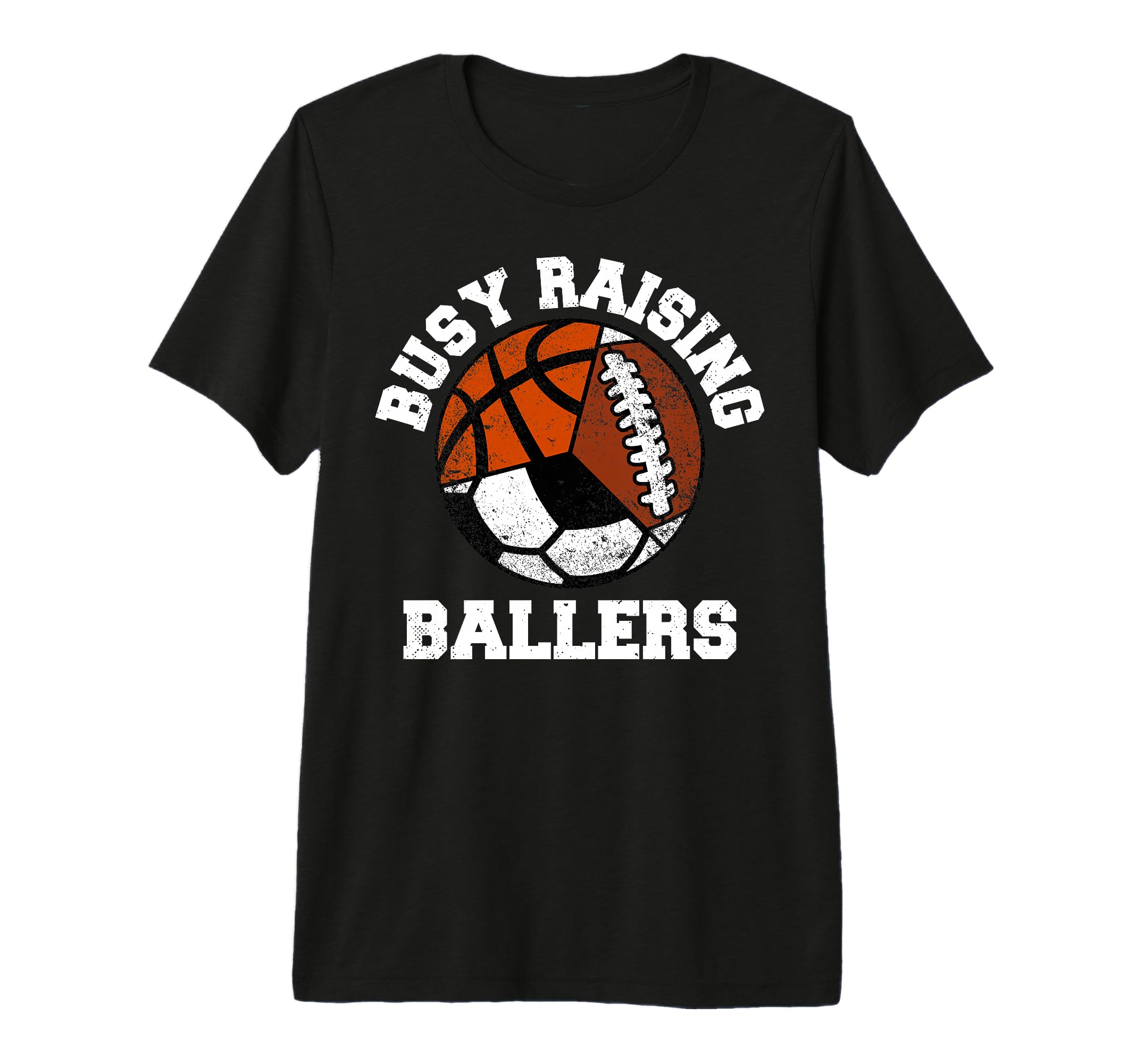 Busy Raising Ballers Funny Football T-Shirt - Minimalist Print Unisex - T-Shirt, Sweatshirt, Hoodie
