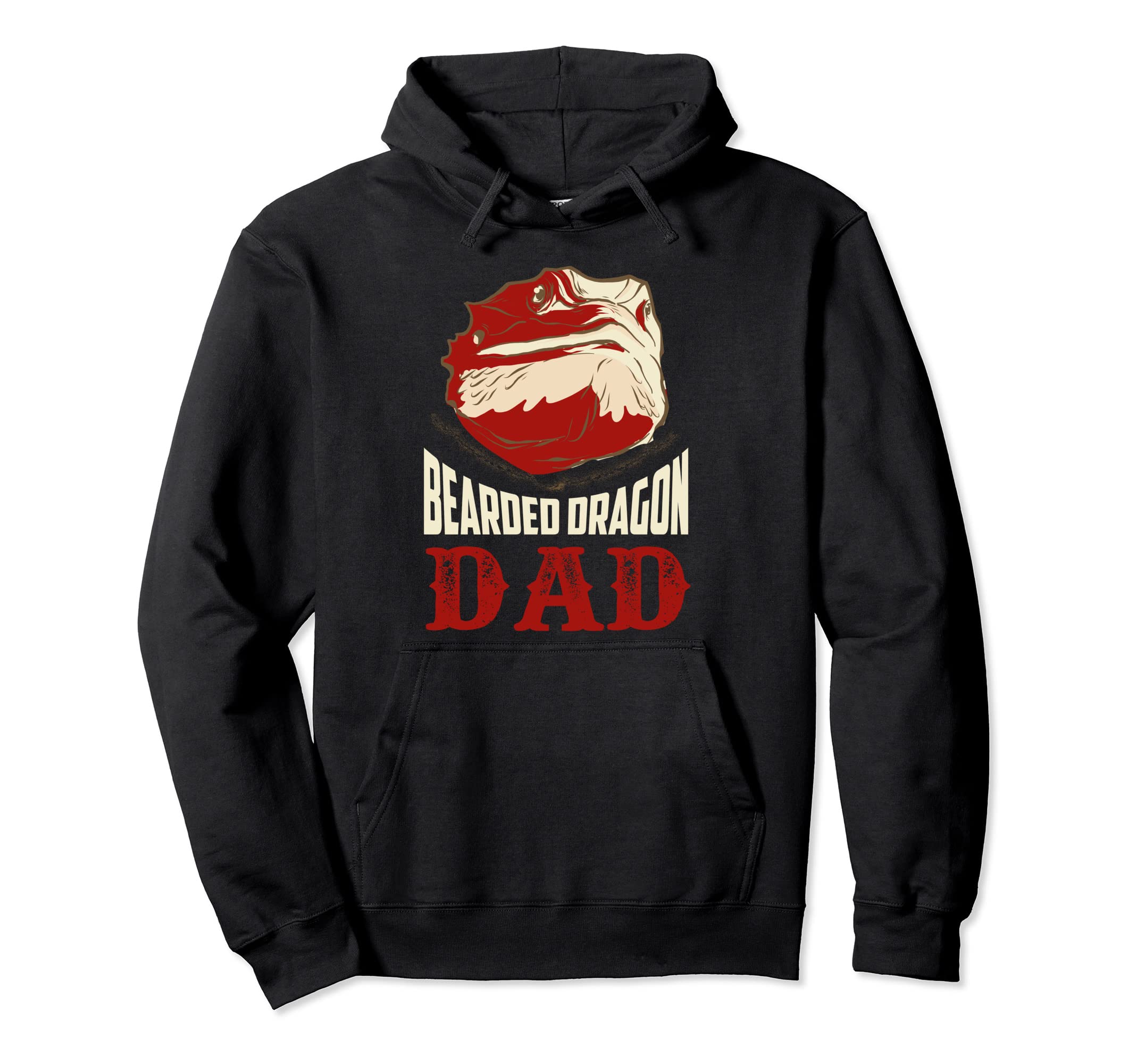 Bearded Dragon Dad Lizard Lover Hoodie - Minimalist Print for Adults - T-Shirt, Sweatshirt, Hoodie