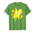 Funny Softball Shamrock St Patricks T-Shirt - Unique Graphic for Adults - T-Shirt, Sweatshirt, Hoodie