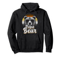 Papa Bear Gay Pride Bear Flag Hoodie - Unique Graphic Men Women - T-Shirt, Sweatshirt, Hoodie