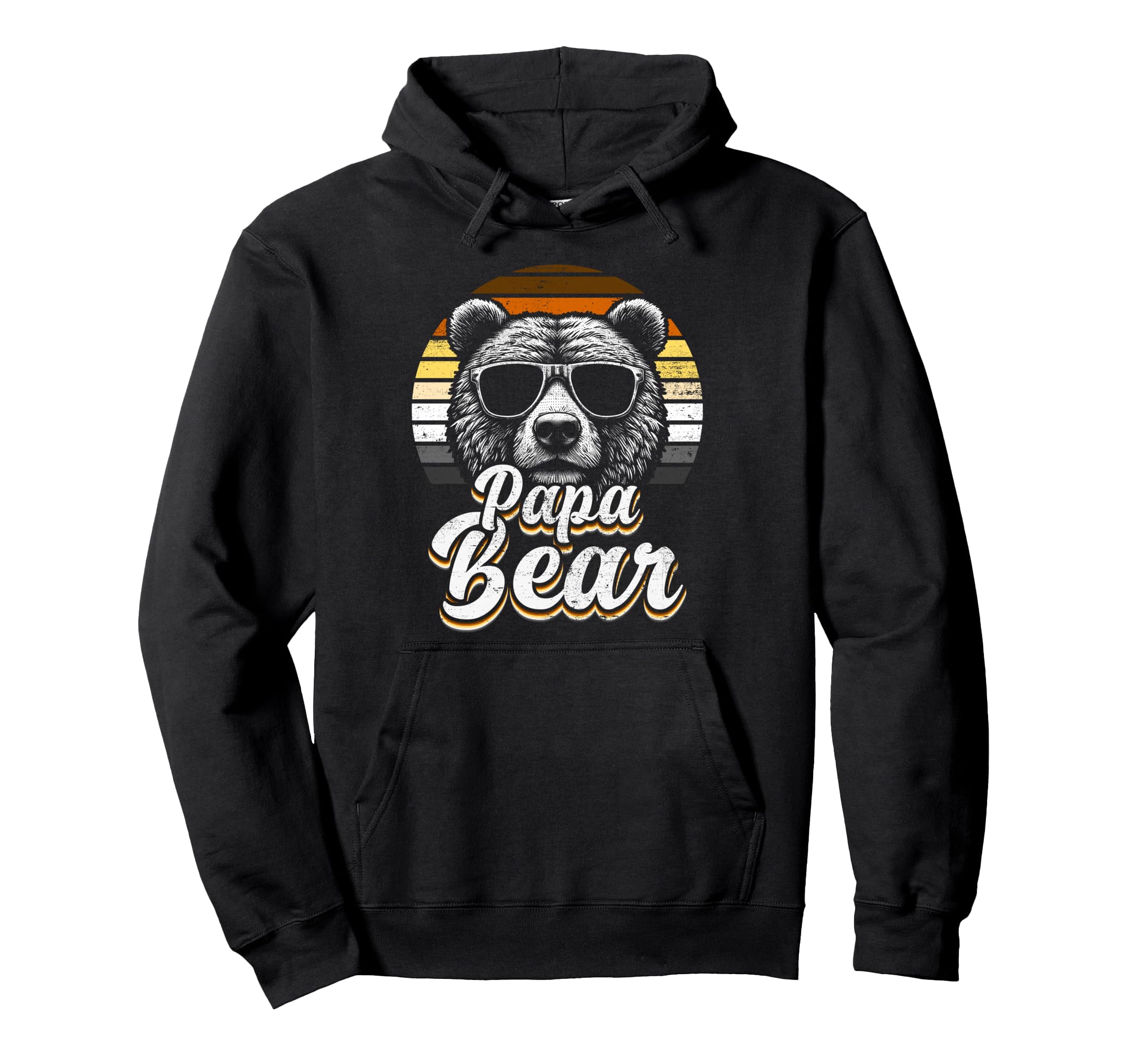Papa Bear Gay Pride Bear Flag Hoodie - Unique Graphic Men Women - T-Shirt, Sweatshirt, Hoodie