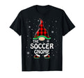Soccer Gnome Buffalo Plaid Matching T-Shirt - Minimalist Print Men Women - T-Shirt, Sweatshirt, Hoodie